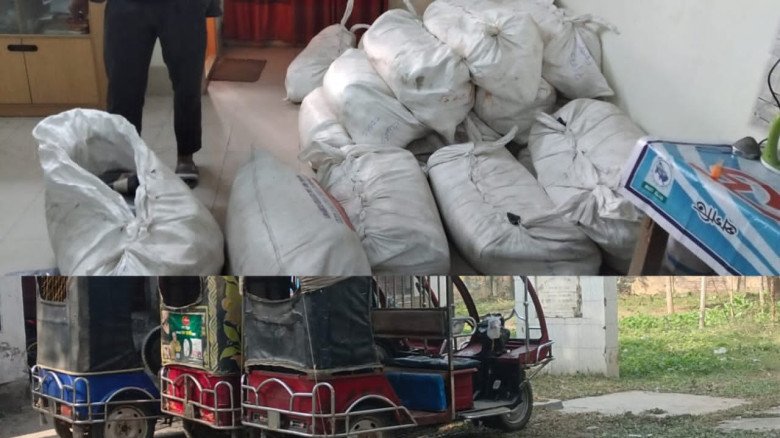 নাগেশ্বরীতে ২৪৮ পিস ভারতীয় কাপড়সহ ৩টি অটোরিকশা জব্দ, আটক ৩...