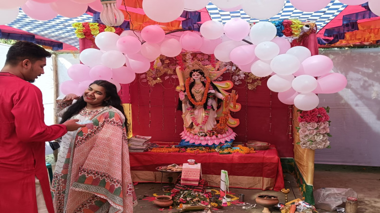 নাসিরনগরে স্বরস্বতী পূঁজাকে ঘিরে হিন্দু সম্প্রদায়ের মাঝে উৎসবের আমেজ...