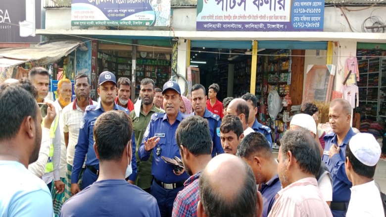 বাসস্ট্যান্ডে চাঁদাবাজি দমনে জিরো টলারেন্স ওসি তৌফিক আজমের ক