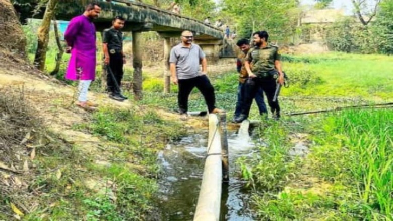কুমিল্লা ব্রাহ্মণপাড়ায় অবৈধ ড্রেজারের বিরুদ্ধে প্রশাসনের অভি