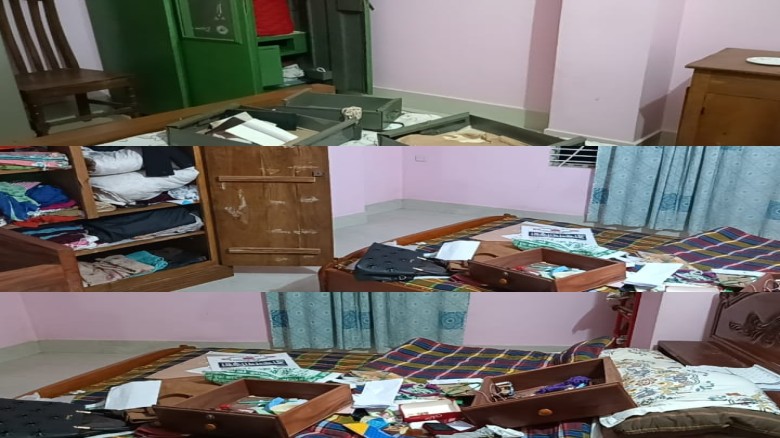 নাসিরনগরে একটি তিনতলা ভবনের তৃতীয় তলার ফ্ল্যাটে দুঃসাহসিক চুরি...