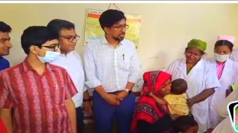 ‌রাজৈর উপজেলা স্বাস্থ্য কমপ্লেক্সে হাম টিকা ক্যাম্পিং এর শুভ