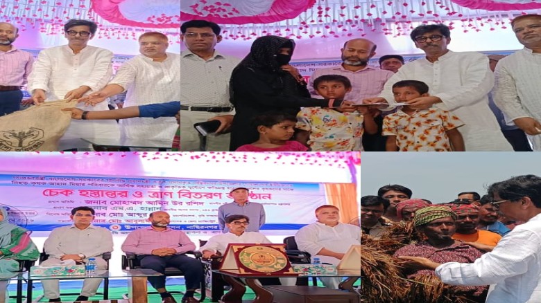 নাসিরনগরে ক্ষতিগ্রস্ত কৃষকদের মাঝে চেক ও ত্রাণ বিতরণ, কৃষিমন্ত্রী...