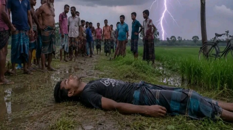 কুড়িগ্রামে বজ্রপাতে যুবকের মৃত্যু, আহত ১